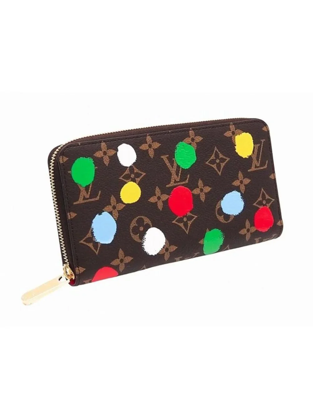 Louis Vuitton Yk Zippy Wallet Painted Dot Monogram Canvas Polka Yayoi Kusama